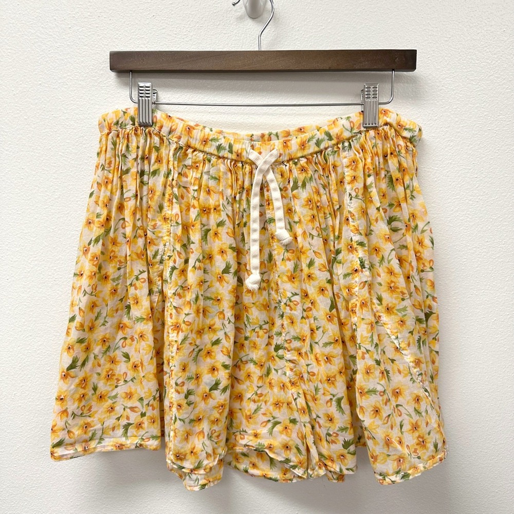Vintage Esprit Cotton Floral Flutter Shorts M